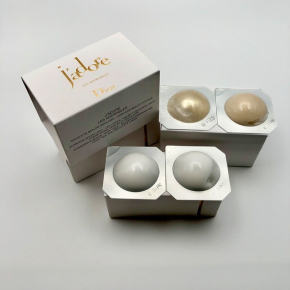 Dior JADORE Les Adorables Body Milk Cream Scrub Gel 4 Piece Set NEW BOX - Picture 3 of 8